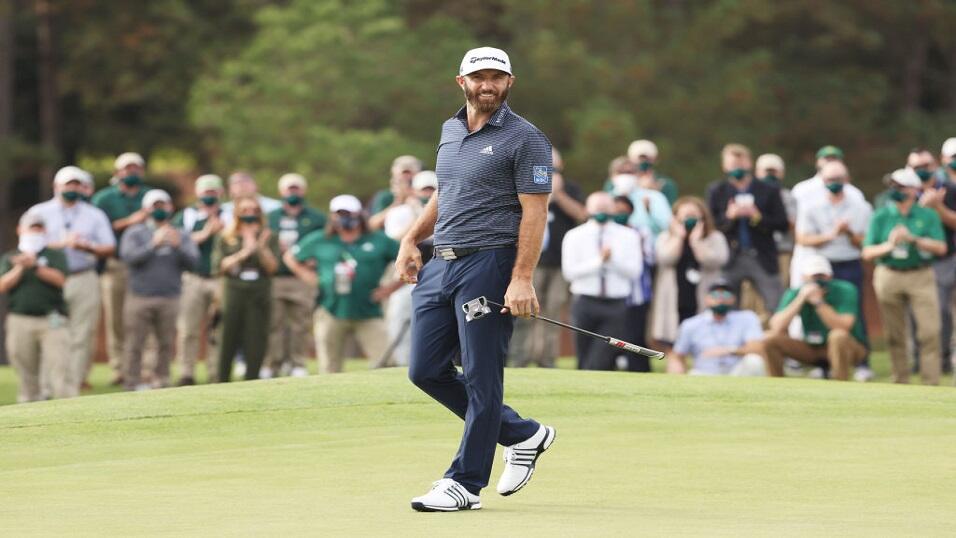 Dustin Johnson on the final round of the 2020 US Masters 